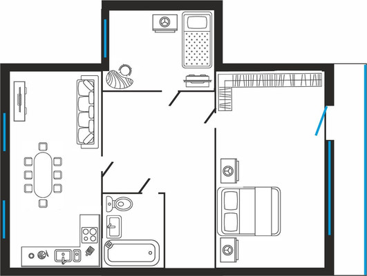 Продам двухкомнатную (2-комн.) квартиру, Горького ул, 76, Рязань г