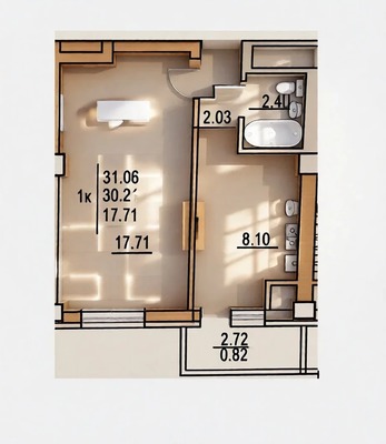 Продам однокомнатную (1-комн.) квартиру, Кавказский пер, 12, Ростов-на-Дону г