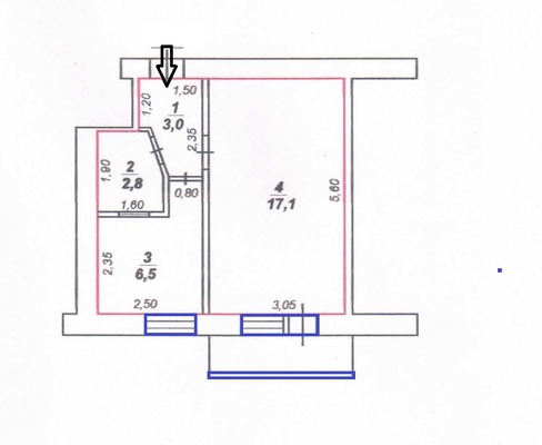 Продам однокомнатную (1-комн.) квартиру, Киевская ул, 123ка, Симферополь г