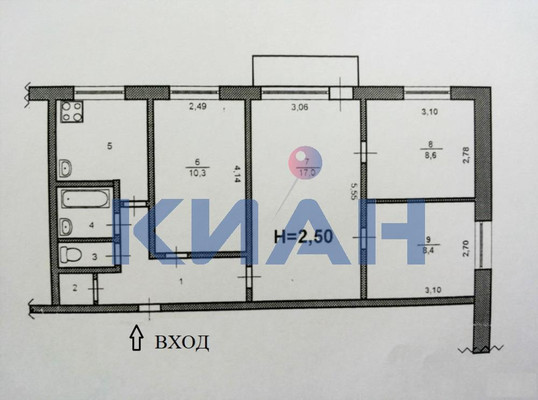 Продам многокомнатную квартиру, Тотмина ул, 25, Красноярск г
