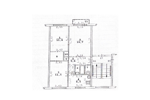 Продам трехкомнатную (3-комн.) квартиру, Победы ул, 30, Екатеринбург г