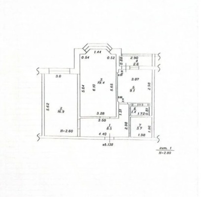 Продам двухкомнатную (2-комн.) квартиру, Крылова ул, 13к1, Анапа г