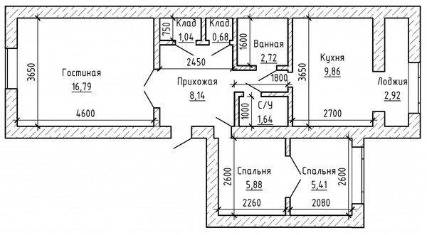 Продам двухкомнатную (2-комн.) квартиру, Фрунзе ул, 3, Баксан г