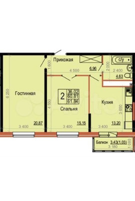 Продам двухкомнатную (2-комн.) квартиру, Удалова ул, 10к1, Новороссийск г