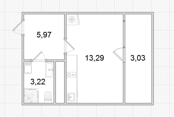 Продам однокомнатную (1-комн.) квартиру, Московское ш, 325к1, Шушары п