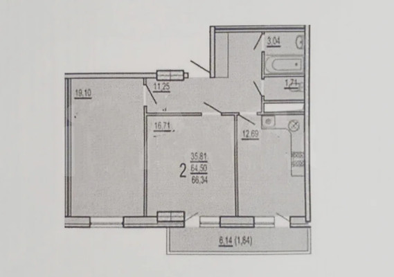 Продам двухкомнатную (2-комн.) квартиру, Кореновская ул, 2к4, Краснодар г