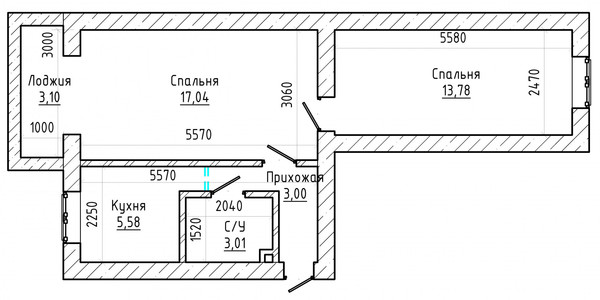 Продам двухкомнатную (2-комн.) квартиру, Угнич ул, 9, Баксан г