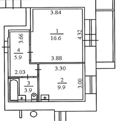 Продам однокомнатную (1-комн.) квартиру, Холмогорская ул, 4кБ, Пермь г