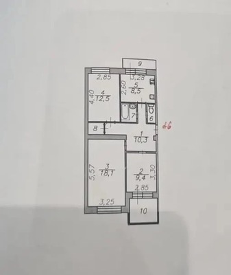 Продам трехкомнатную (3-комн.) квартиру, Силикатная ул, 26, Астрахань г