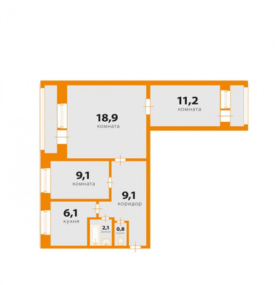 Продам трехкомнатную (3-комн.) квартиру, Сиреневый б-р, 22/26А, Санкт-Петербург г