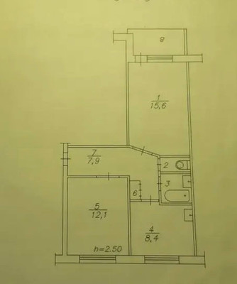 Продам двухкомнатную (2-комн.) квартиру, Кутузова ул, 76, Красноярск г