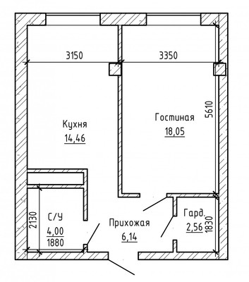 Продам однокомнатную (1-комн.) квартиру, Тарчокова ул, 33, Нальчик г