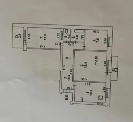 Продам трехкомнатную (3-комн.) квартиру, Малиновского ул, 36, Ростов-на-Дону г
