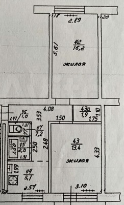 Продам двухкомнатную (2-комн.) квартиру, Маршала Борзова ул, 68, Калининград г