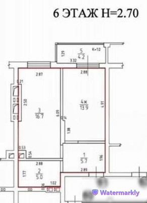 Продам однокомнатную (1-комн.) квартиру, Артиллерийская ул, 25кА, Калининград г