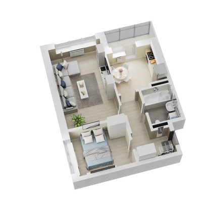 Продам двухкомнатную (2-комн.) квартиру (долевое), Патриса Лумумбы ул, 1к1, Казань г