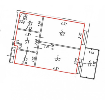 Продам однокомнатную (1-комн.) квартиру, Гаврилова ул, 7к1, Казань г
