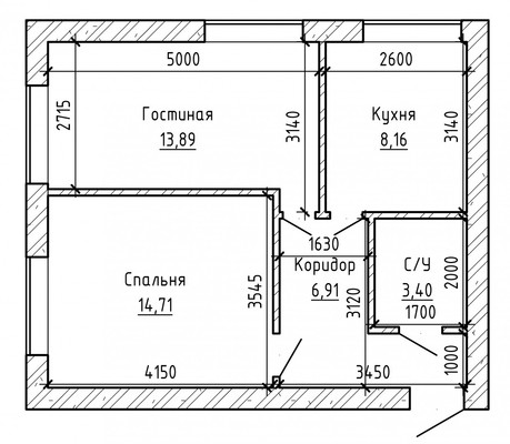 Продам двухкомнатную (2-комн.) квартиру, Кирова ул, 3А, Нальчик г