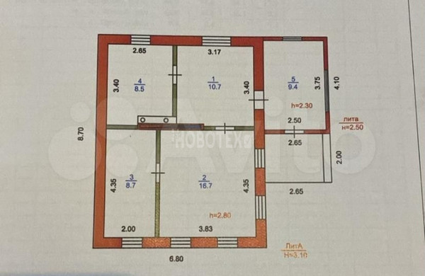 Продам дом, Кубанская ул, 28А, Майкопское с, 0 км от города