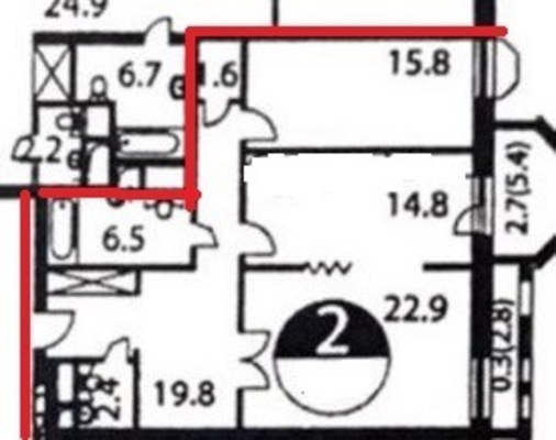 Продам двухкомнатную (2-комн.) квартиру, Вернадского пр-кт, 80А, Москва г