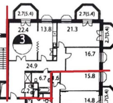 Продам трехкомнатную (3-комн.) квартиру, Вернадского пр-кт, 80А, Москва г