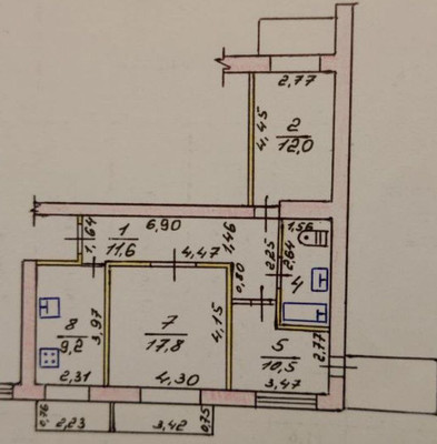 Продам трехкомнатную (3-комн.) квартиру, им. Матэ Залки ул, 21А, Симферополь г