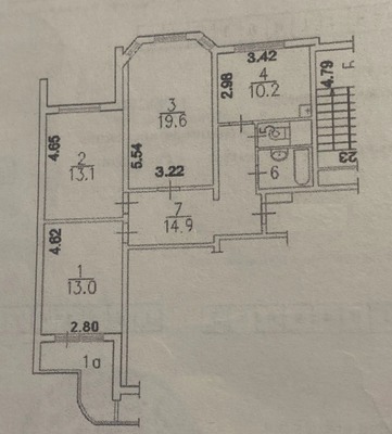 Продам трехкомнатную (3-комн.) квартиру, Комсомольский пр-кт, 24к2, Люберцы г