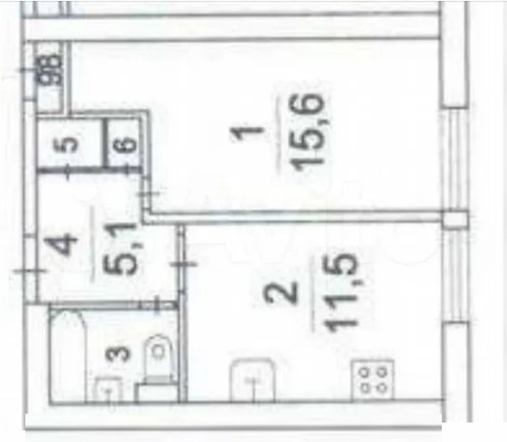 Продам однокомнатную (1-комн.) квартиру, Новая ул, 14, Котельники г