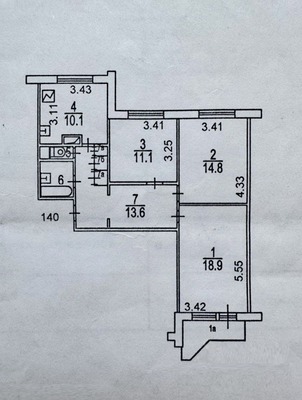 Продам трехкомнатную (3-комн.) квартиру, 800-летия Москвы ул, 32, Москва г