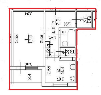 Продам однокомнатную (1-комн.) квартиру, Стрельбищенская ул, 15к2, Санкт-Петербург г