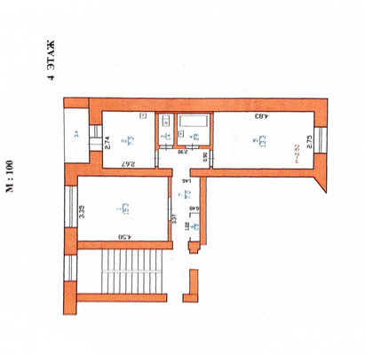 Продам двухкомнатную (2-комн.) квартиру, Чехова ул, 102, Ишим г