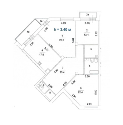 Продам трехкомнатную (3-комн.) квартиру, Физическая ул, 16, Троицк г