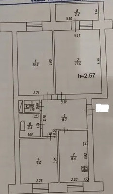 Продам трехкомнатную (3-комн.) квартиру, Хлебозаводская ул, 9, Казань г