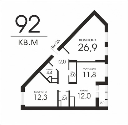 Продам трехкомнатную (3-комн.) квартиру, Игоря Мерлушкина ул, 4, Красногорск г
