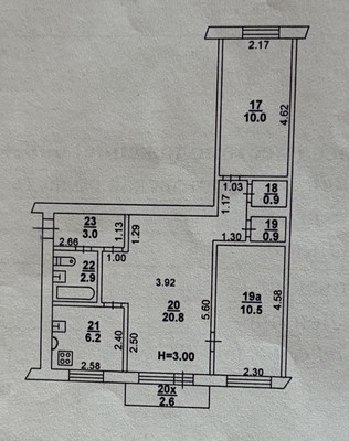 Продам трехкомнатную (3-комн.) квартиру, Ленина пр-кт, 109к1, Ростов-на-Дону г