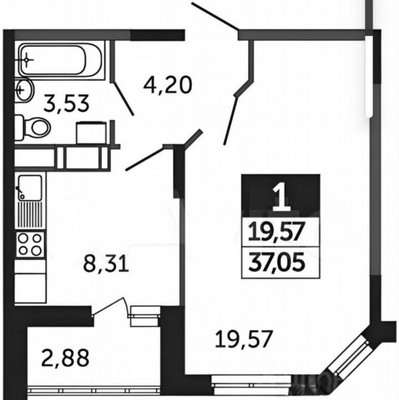 Продам однокомнатную (1-комн.) квартиру, Северное ш, 38, Раменское г