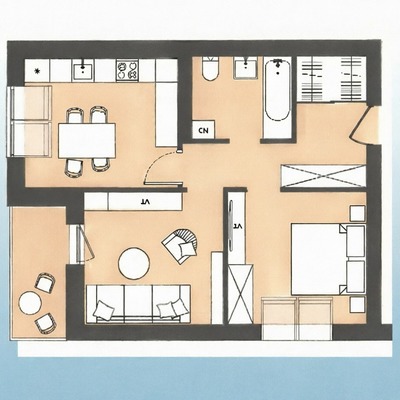 Продам двухкомнатную (2-комн.) квартиру, Южное полукольцо ул, 6к4, Прибрежное п