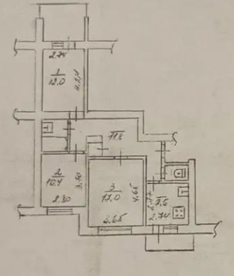 Продам трехкомнатную (3-комн.) квартиру, Светлая ул, 27, Комсомольское пгт