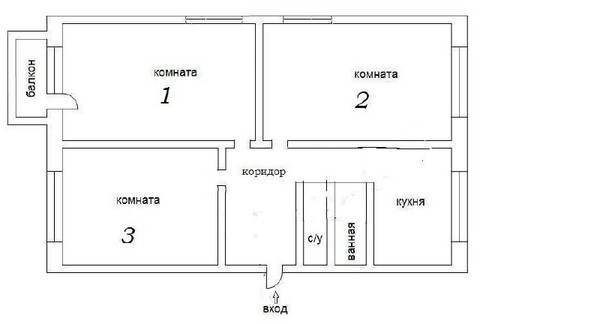 Продам трехкомнатную (3-комн.) квартиру, Нариманова ул, 72к2, Ростов-на-Дону г