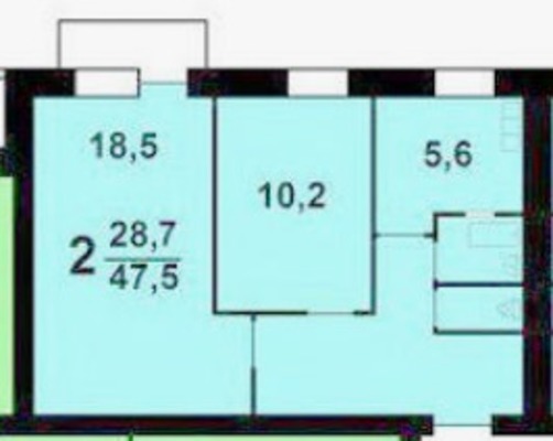 Продам двухкомнатную (2-комн.) квартиру, 1-я Ямская ул, 10, Москва г