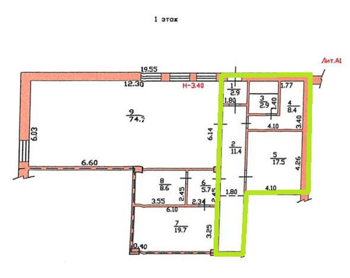 Продам торговое помещение 50 м2, Тихая ул, 30к1, Новый Быт с