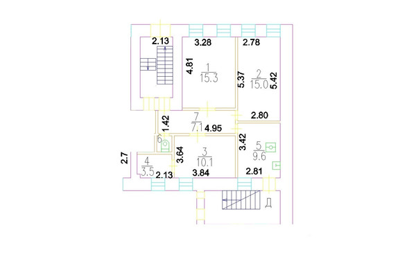 Продам трехкомнатную (3-комн.) квартиру, Пушкарёв пер, 20/17, Москва г