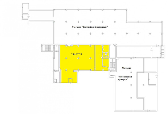 Сдам торговое помещение 325,5 м2, Искры ул, 1, Советск г