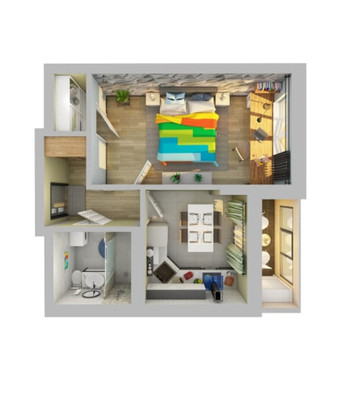 Продам однокомнатную (1-комн.) квартиру, Александра Курынова ул, 5к1, Казань г