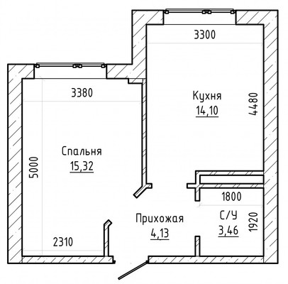 Продам однокомнатную (1-комн.) квартиру, Кабардинская ул, 200, Нальчик г
