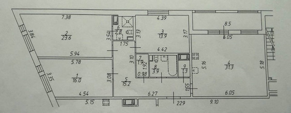 Продам трехкомнатную (3-комн.) квартиру, Кузнецовская ул, 58к1, Санкт-Петербург г
