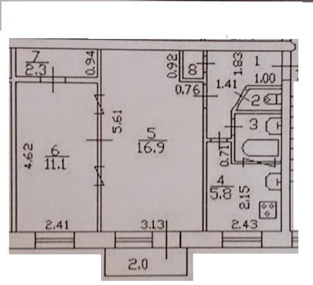Сдам двухкомнатную (2-комн.) квартиру, Кубинская ул, 14, Санкт-Петербург г