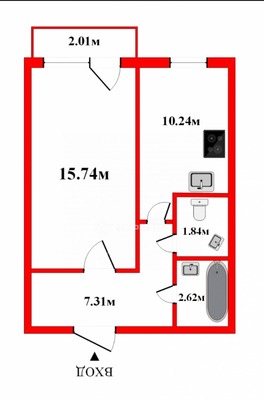 Продам однокомнатную (1-комн.) квартиру, Капральская ул, 15, Новое Девяткино д