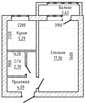 Продам однокомнатную (1-комн.) квартиру, Крылова ул, 31, Нальчик г