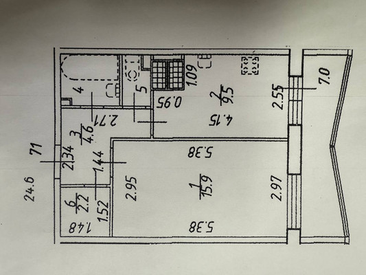 Продам однокомнатную (1-комн.) квартиру, Лабораторный пр-кт, 20к3, Санкт-Петербург г